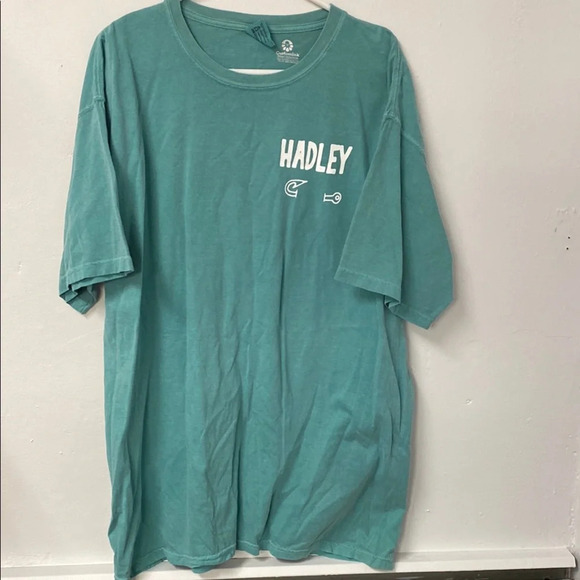Teal Men's T-Shirt Hadley Logo Size XL - Picture 1 of 6